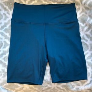 EUC - Victoria's Secret Blue Bike Shorts High-Waisted